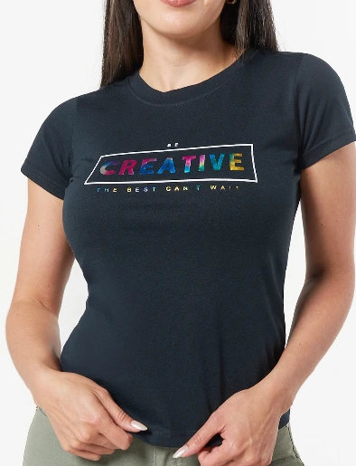 Camiseta Creative Negro