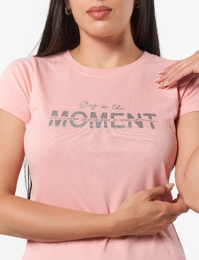 Camiseta Moments Rosa