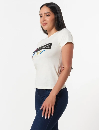 Camiseta Love me Blanco