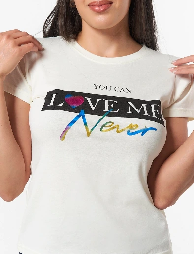 Camiseta Love me Blanco