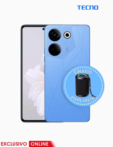Celular Camon 20 256GB Azul Gratis Parlante Square S3 | Tecno