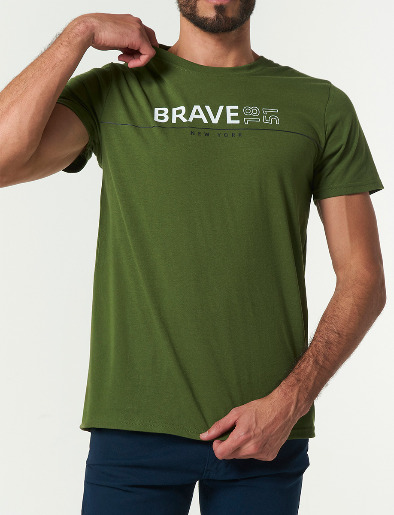 Camiseta Brave 1851 Verde <em class="search-results-highlight">Militar</em>