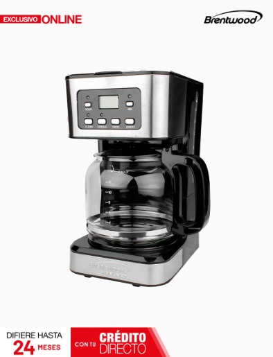 Cafetera 12 Tazas Programable Negra | Brentwood