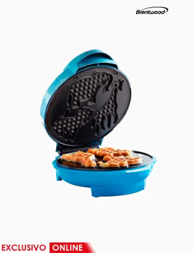 Máquina para Waffles Forma Animales Azul | Brentwood