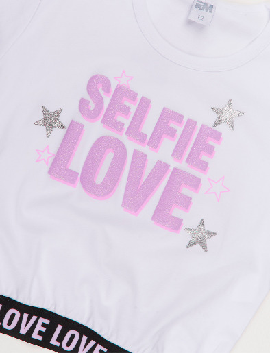 Camiseta Selfie Love con Fajón