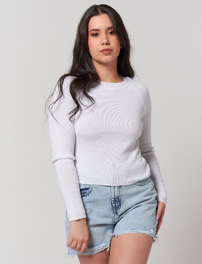 Sweater Llano Blanco