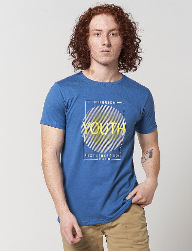 Camiseta Youth Azul Piedra