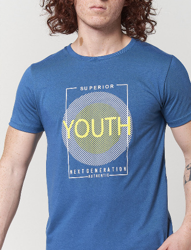 Camiseta Youth Azul Piedra