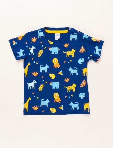 Camiseta Prints Safari Azul