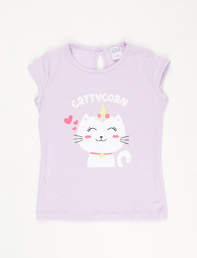 Camiseta Cattycorn Lila