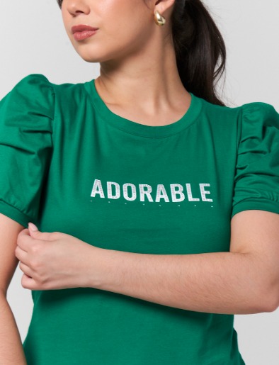 Camiseta Adorable Verde