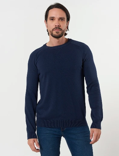 Sweater Llano Azul