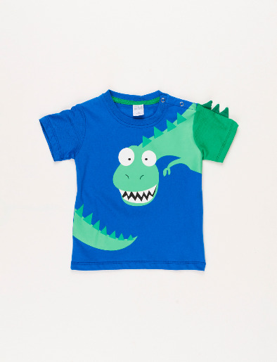 Camiseta Dino Azul