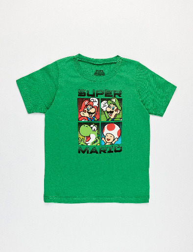 Camiseta Pre Super Mario Verde