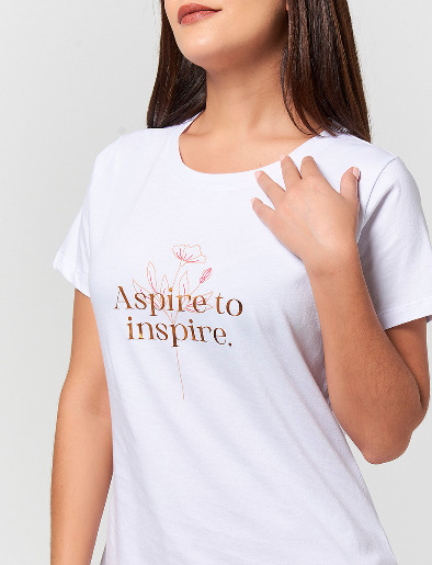 Camiseta Aspire to Inspire Blanco