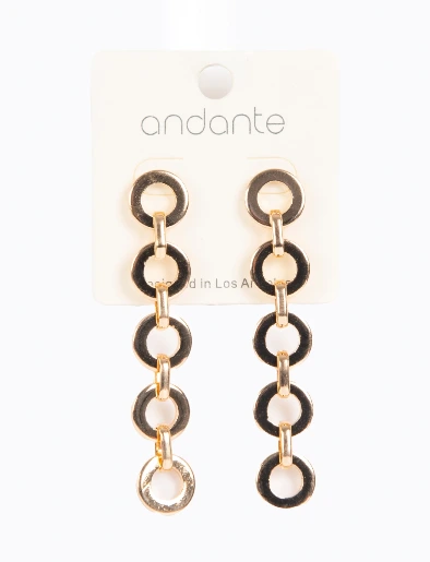 Aretes Entrelazados Dorado