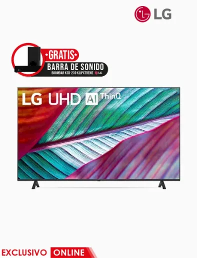 Televisor de 65" 4K UHD AI Thinq | LG + Gratis Barra de Sonido