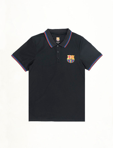 Camiseta Polo FCB Negro