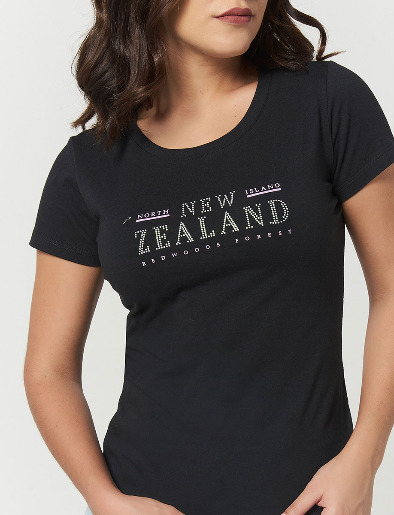 Camiseta Zealand Negro
