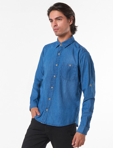Camiseta Denim Azul medio
