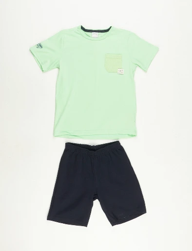 Conjunto Camiseta + Bermuda Verde