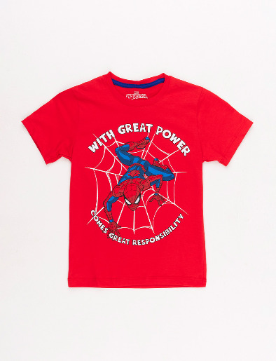Camiseta Pre Spiderman Rojo