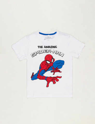 Camiseta Spiderman Blanco