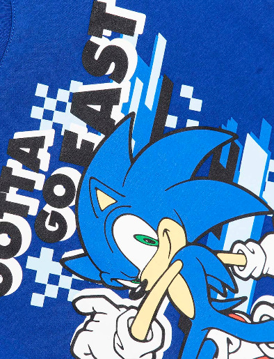 Camiseta Sonic Azul