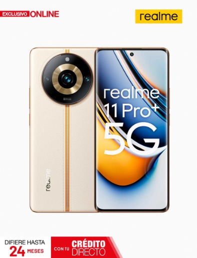 Celular Realme 11Pro+ de 512GB y RAM 12 GB Sunrise Beige | Realme