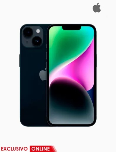 <em class="search-results-highlight">iPhone</em> 14 de 256GB Negro Medianoche | Apple