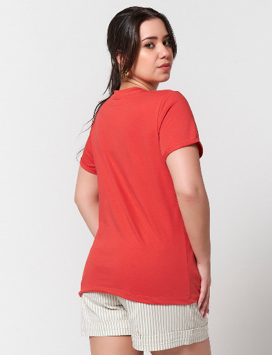 Camiseta Country Road  Coral