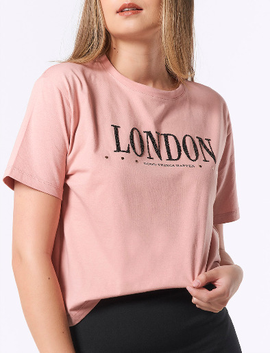 Camiseta London Palo de Rosa