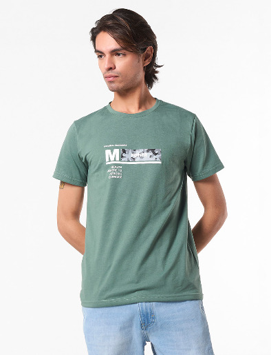 Camiseta Power Verde Aceituna