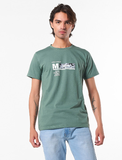 Camiseta Power Verde Aceituna