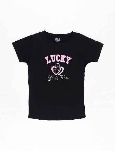 Camiseta Lucky Negra