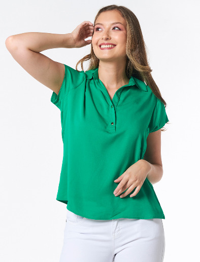 Blusa Clásica Verde