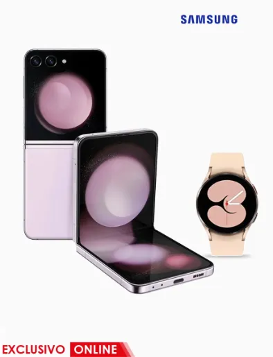 Combo Galaxy Z Flip 5 256 GB Lavanda + Galaxy Watch5 40 mm Pink Gold | Samsung