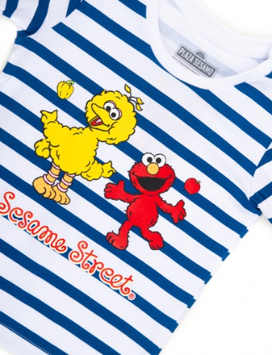 Camiseta a Rayas Sesame Street