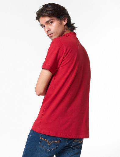 Camiseta Polo Básica Rojo