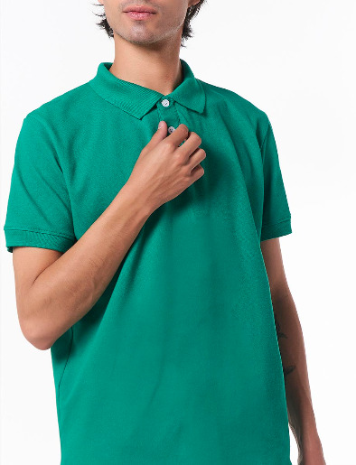 Camiseta Polo Llana Verde