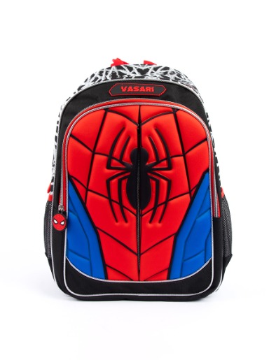 Mochila Spiderman Negro/Rojo
