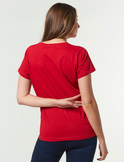 Camiseta Estampada Roja