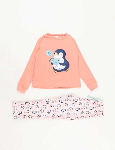 Pijama Polar Buzo + Pantalón Coral