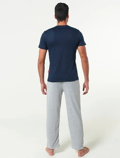 Pijama Camiseta + Pantalón Azul marino Marvel