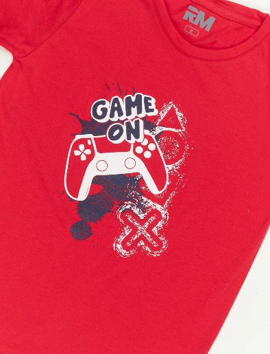 Camiseta Game On Rojo