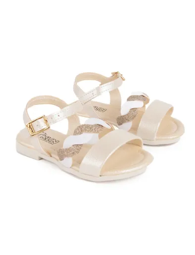 Sandalias Flat Nude con Trenzado | Klin