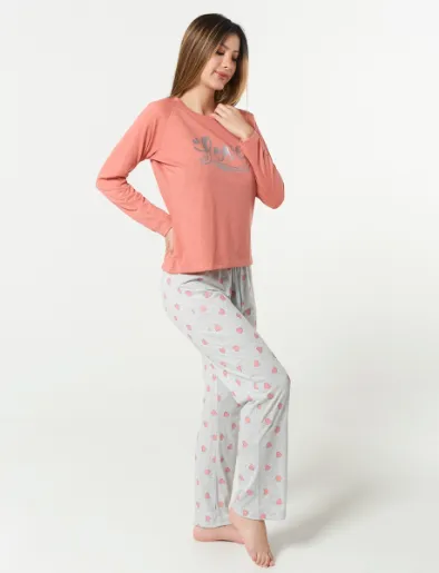 Pijama Buzo + Pantalón  Coral