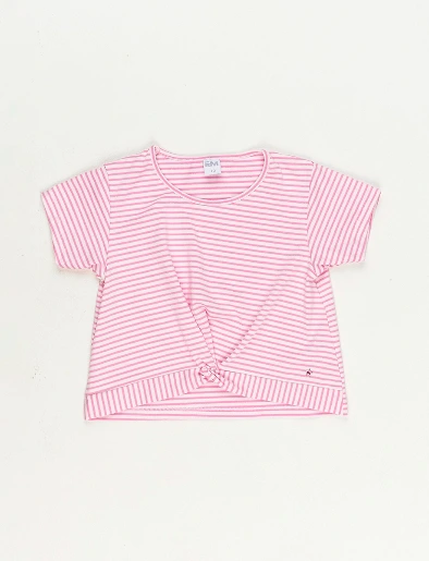 Camiseta Líneas Rosado