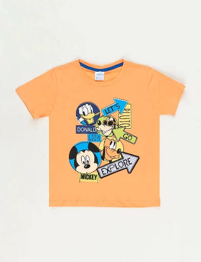 Camiseta Naranja Mickey Flecha
