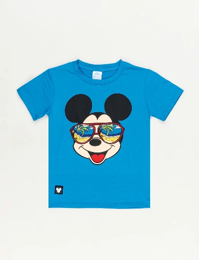 Camiseta Mickey Azul
